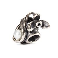 Charm Trollbeads Donna Fiori di nascita in Argento Perla TAGBE-00027 - TAGBE-00027